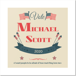 Michael Scott 2020 Election Funny The Office Worlds Best Boss Mens Shirt Posters and Art